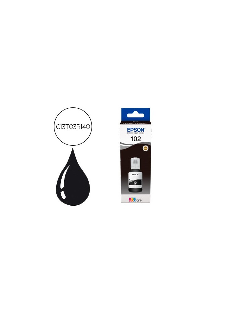 Epson Botella Inyeccion Negra 102 Ecotank 127 Ml