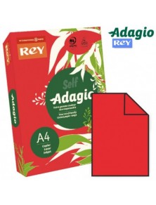 Papel Din A4 color Rojo Intenso 500 hojas Adagio 93