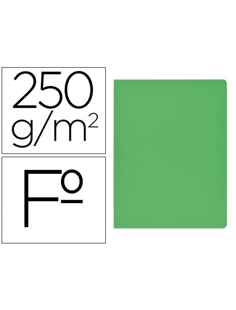 Subcarpeta cartulina gio simple intenso folio verde 250gm2
