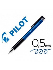 Boligrafo pilot synergy point retractil sujecion de caucho tinta gel 0,5 mm azul