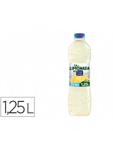 Agua mineral natural font vella lim0nada zero con zumo de limon botella 1,25 l