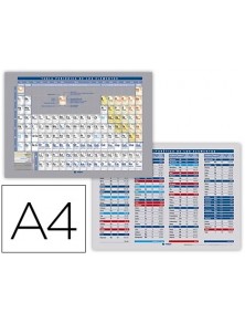Tabla periodica de elementos edigol impresa a doble cara plastificada din a4