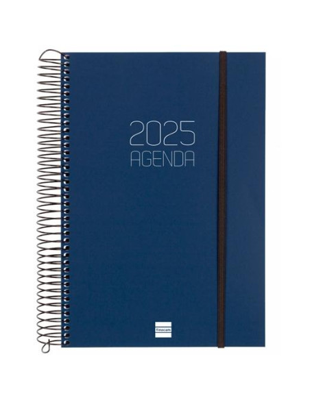 FINOCAM AGENDA ANUAL OPAQUE ESPIRAL E11-165X242MM 1DP AZUL 2025