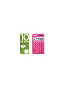 Calculadora casio sl-310uc-rd bolsillo 10 digitos tax - tecla color fucsia