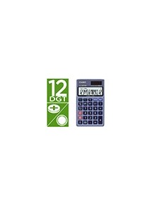 Calculadora casio sl-320ter bolsillo 12 digitos tax - conversion moneda tecla doble cero color azul
