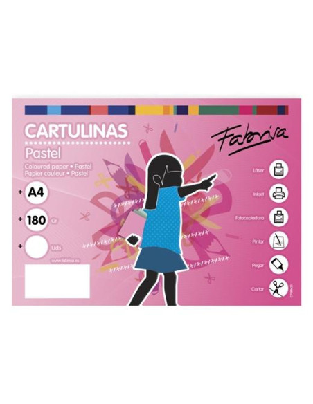 FABRISA CARTULINA 180G A4 50H BLANCO