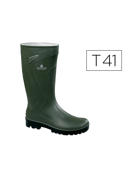 Bota deltaplus de seguridad jouca pvc verde suela de tacos talla 41