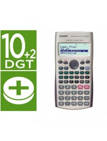 Calculadora casio fc-100v financiera 4 lineas 102 digitos almacenamiento flash calculo de ganancias con tapa