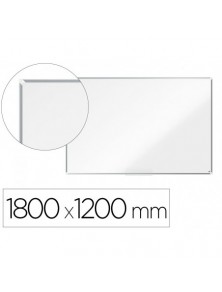Pizarra blanca nobo premium plus acero vitrificado magnetica 1800x1200 mm.