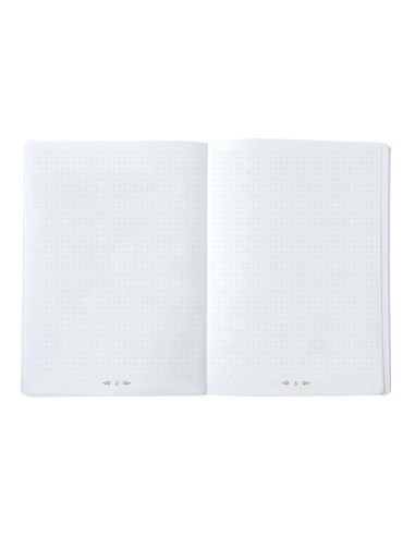 Libreta quo vadis life journal infinite dots puntos 15x21 cm 224 hojas tapa similpiel rosa