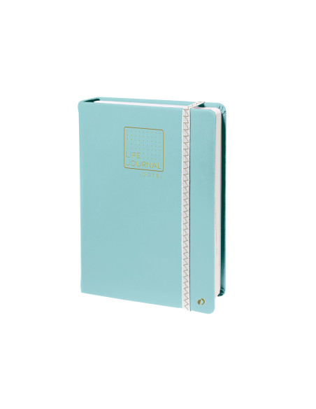 Libreta quo vadis life journal infinite dots puntos 15x21 cm 224 hojas tapa similpiel verde