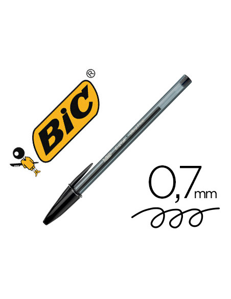 BIC BOLÍGRAFO CRISTAL EXACT ULTRA FINE NEGRO - CAJA DE 20U -