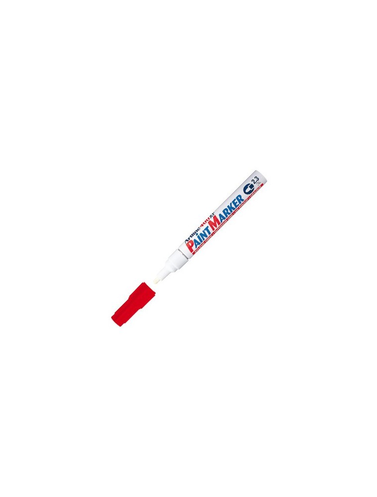 Rotulador artline marcador permanente ek-400 xf rojo -punta redonda 2.3 mm -metal caucho y plastico