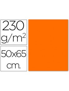 Cartulina fluorescente naranja 50x65 cm