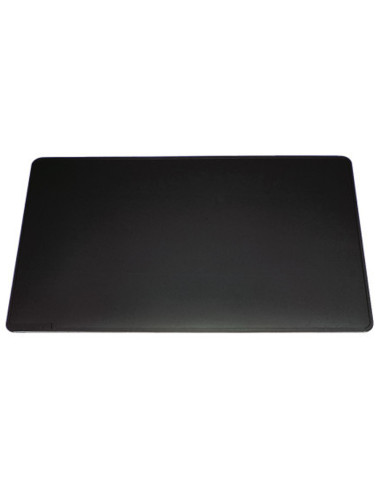 Vade sobremesa durable negro antideslizante contorneado 65x52 cm