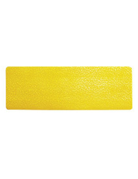 Simbolo adhesivo durable pvc forma de linea para delimitacion suelo amarillo 150x50x0,7 mm pack de 10