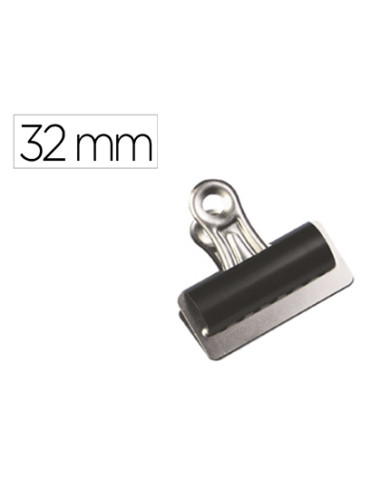 Pinza metalica q-connect pala fija 32 mm caja de 10 unidades