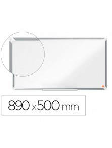 Pizarra blanca nobo premium plus acero lacado formato panoramico 40 magnetica 890x500 mm