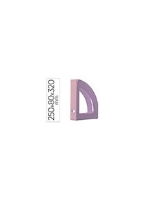 Cajetin de archivo archivo 2000 ecogreen 100 reciclado para formatos din a4 y folio color rosa pastel
