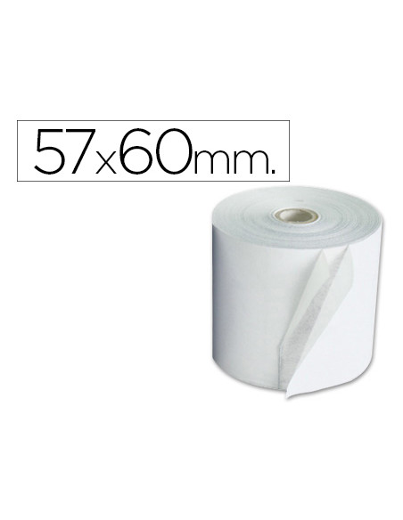 EXACOMPTA BOBINAS PARA CALCULADORAS Y CAJAS 60GR 57X60X12X44 - 1 PLIEGUE OFFSET BLANCO PAQ. 10UD