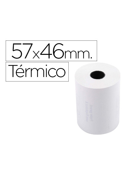 Rollo sumadora exacompta termico 57 mm x 46 mm 55 g/m2 sin bisfenol a