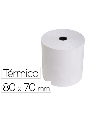 Rollo sumadora exacompta termico 80 mm x 70 mm 55 g/m2 sin bisfenol a