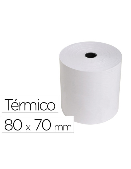 Rollo sumadora exacompta termico 80 mm x 70 mm 55 g/m2 sin bisfenol a