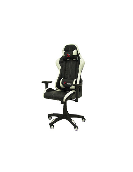 PIQUERAS Y CRESPO SILLA GAMING MOD. PARAISO BASCULANTE GIRATORIA REGULABLE EN ALTURA NEGRO Y BLANCO