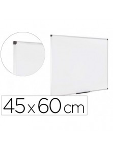 Pizarra blanca bi-office earth lacada magnetica marco de aluminio 450x600 mm