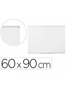 Pizarra blanca bi-office earth lacada magnetica marco de aluminio 600x900 mm