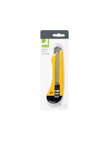 Cuter q-connect plastico ancho retractil cuchilla 18 mm xd-38 blister 1 unidad