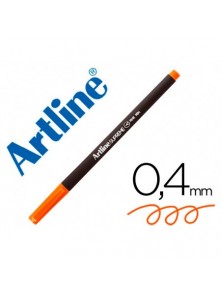 Rotulador artline supreme epfs200 fine liner punta de fibra naranja 0,4 mm