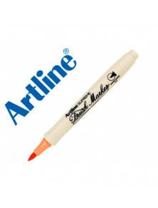 Rotulador artline supreme brush epfs pintura base de agua punta tipo pincel trazo fino albaricoque