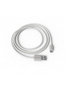 Cable groovy usb-a a micro usb longitud 1 mt color blanco