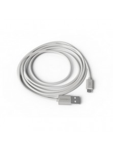 Cable groovy usb-a a micro usb longitud 2 mt color blanco
