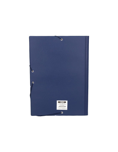 Carpeta liderpapel gomas folio sencilla pvc azul