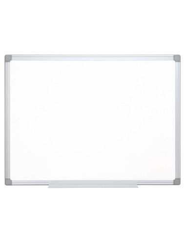 Pizarra blanca q-connect melamina marco de aluminio 120x90 cm