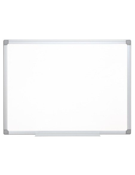 Pizarra blanca q-connect melamina marco de aluminio 120x90 cm