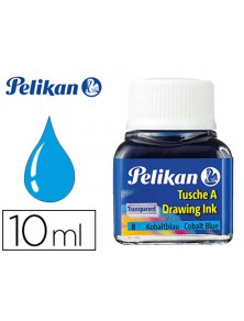 Tinta china pelikan azul cobalto bote de 10 ml