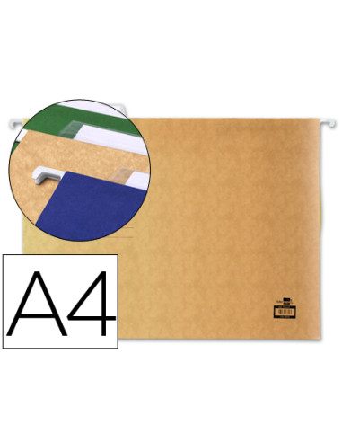 Carpeta colgante liderpapel a4 kraft