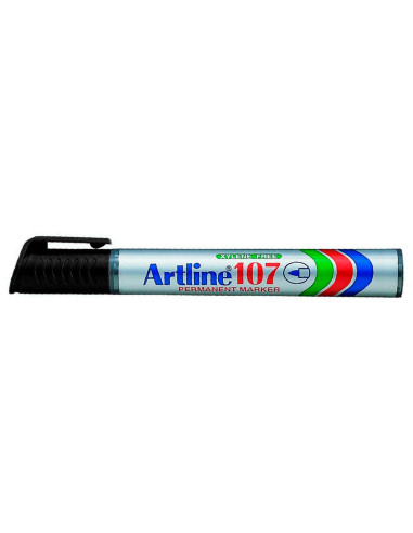 Rotulador artline marcador permanente 107 negro punta redonda