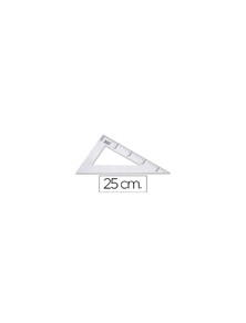 Cartabon liderpapel 25 cm plastico cristal