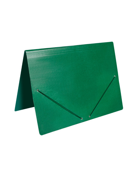 Carpeta planos liderpapel a2 carton gofrado n 12 verde