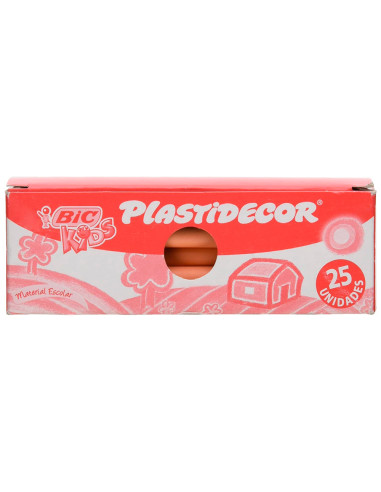 Lapices plastidecor unicolor carne-27 caja con 25 lapices