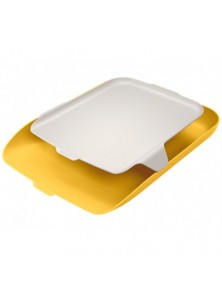 Bandeja sobremesa plastico leitz cosy amarillo 274x62x391mm