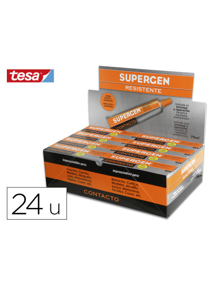 SUPERGEN PEGAMENTO DE CONTACTO RESISTENTE TUBO 75ML EN MANCHETA