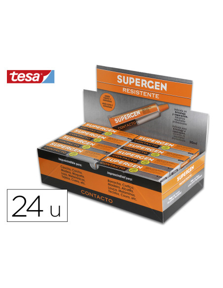 SUPERGEN PEGAMENTO DE CONTACTO RESISTENTE TUBO 20ML EN MANCHETA