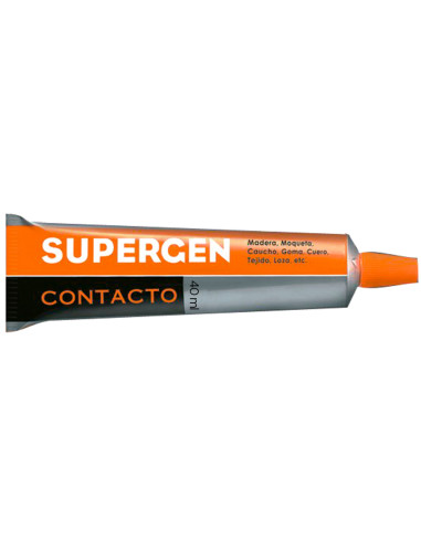 SUPERGEN PEGAMENTO DE CONTACTO RESISTENTE TUBO 40ML EN MANCHETA