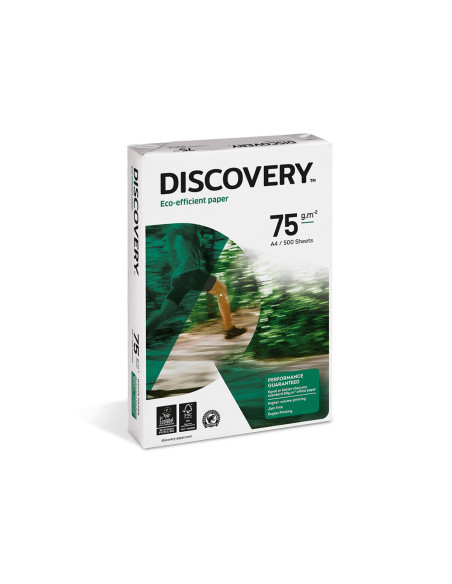 Papel fotocopiadora discovery din a4 75 gramos papel multiuso ink-jet y laser paquete de 500 hojas