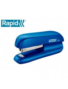 Grapadora rapid f5 mini plastico capacidad de grapado 10 hojas usa grapas n 10 color azul
